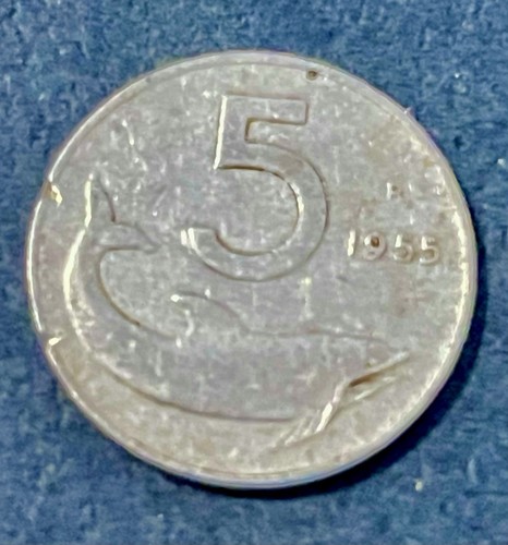 Moneta lire delfino - 5,