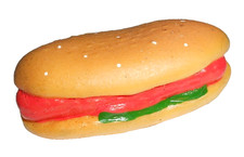 HOT DOG - PANINO 80s temperino in gomma dura usato ma in buone condizioni