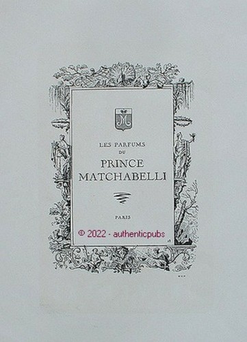 Publicite prince matchabelli - publicite,