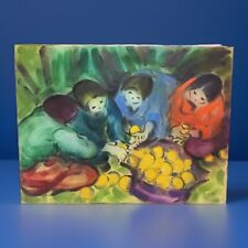 🌈  Pasquale Pilla ( Foggia 1933 )  olio su tela 60 X80 “ Donne e limoni “