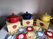 Creuset mini cocotte set 3 - creuset,