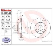 Brembo disco freno - 2x,