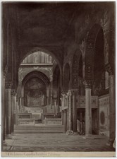 Palermo Cappella Palatina Foto originale albumina Sommer & Behles 1860c