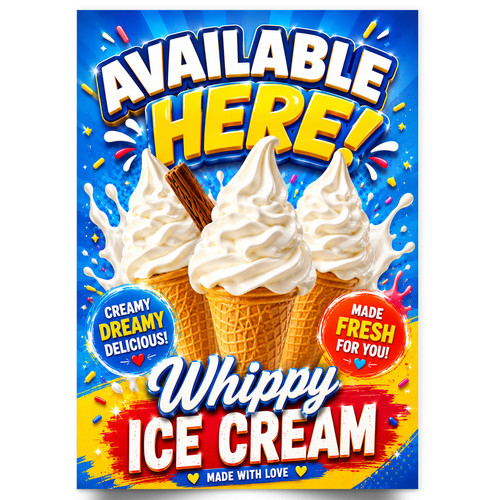 Whippy gelato venduto - gelato, qui