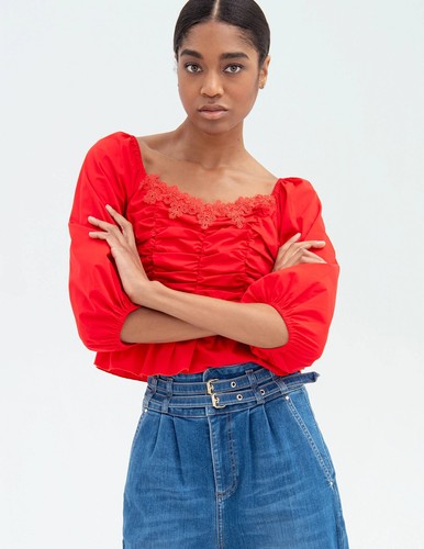 Fracomina blusa rossa - , in