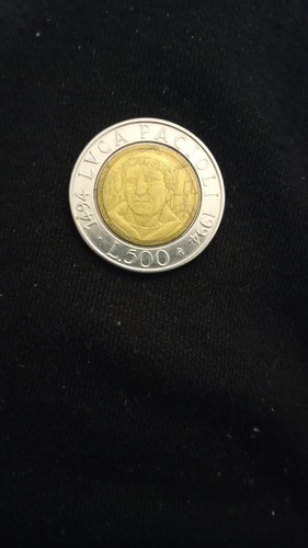 Moneta 500 lire 1494 1994 - moneta,