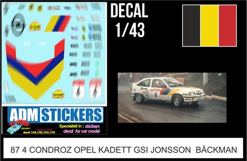Decal 43 rally - 4, 1/43