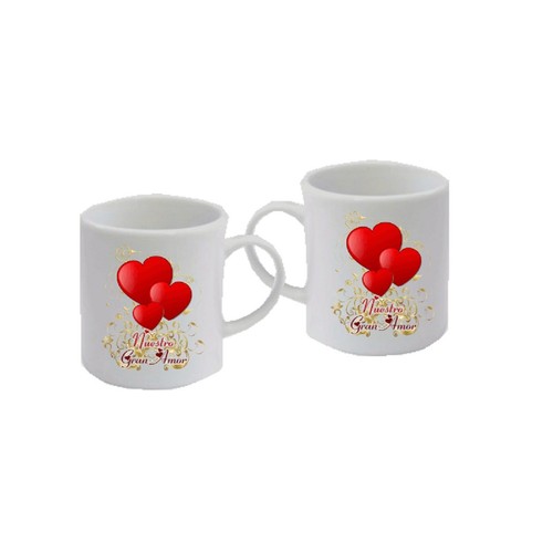 Tazzine caffe coppia scritta - caffe,