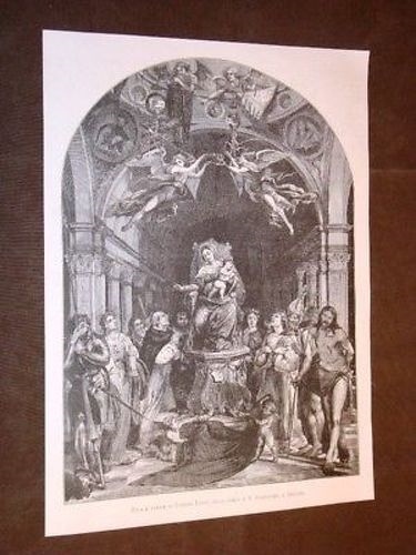 Bergamo pala altare chiesa - pala, san