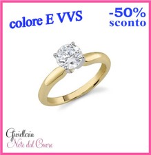 ANELLO SOLITARIO ORO GIALLO