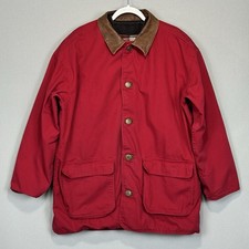 Giacca cappotto uomo vintage anni 90 Marlboro Country Store L rosso flanella trapunta fodera tasche