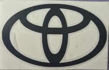 Adesivo logo Toyota nero