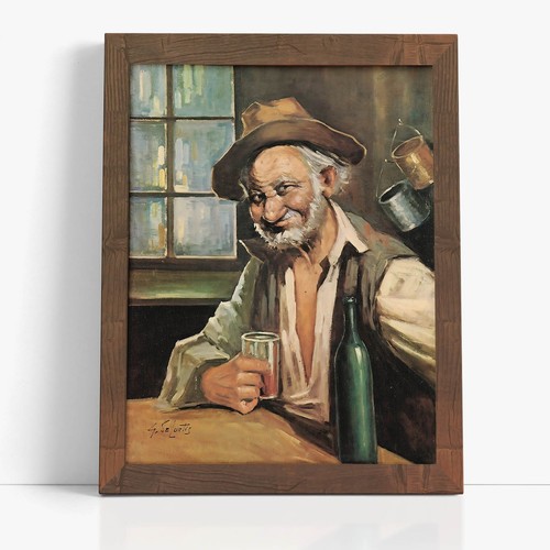 Quadro vecchio con il - "il,