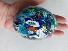 Fermacarte uovo vetro di