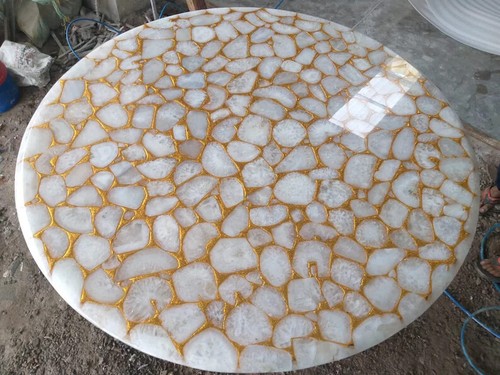 Tavolo pietra agata - fatto, a