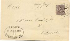 C11100-Regno, Veneto, Bressanvido tondo riquadrato x Villaverla, 1c.,1902