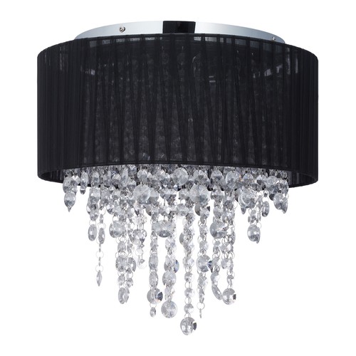 Lampadario con cristalli nero