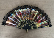 Ventaglio spagnolo decorato 23 cm vintage