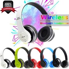 CUFFIE P47 WIRELESS BLUETOOTH CUFFIA PIEGHEVOLI SMARTPHONE MICROFONO PC STEREO