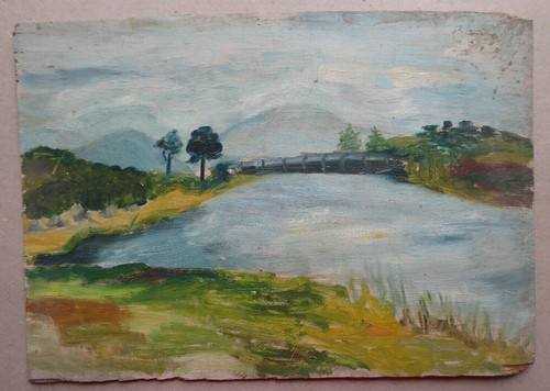 41x29cm vecchio quadro olio - 41x29cm,