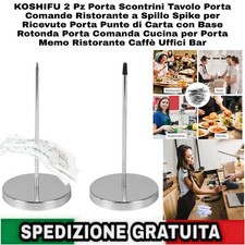 2 Pz Porta Scontrini Tavolo Porta Comande Ristorante a Spillo Spike per Ricevute
