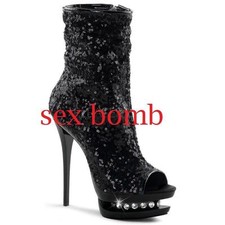 Sexy stivaletti Neri spuntati