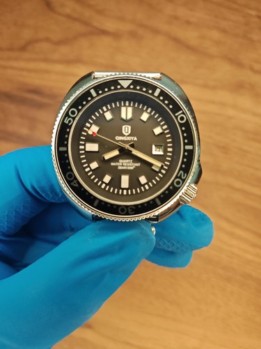 Qingxiya orologio uomo cassa - uomo,