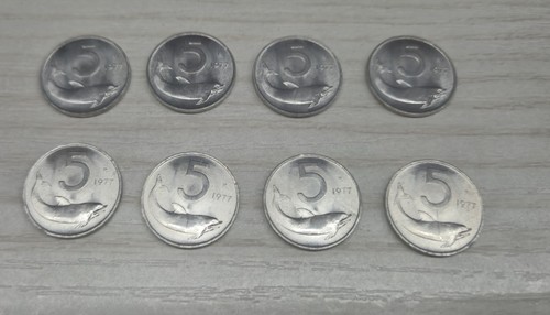 Lotto monete lire 1977 - 5,