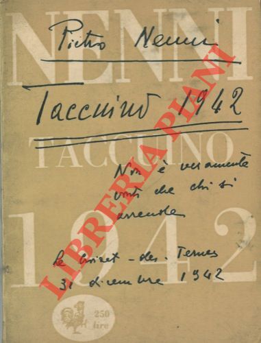Nenni pietro taccuino 1942 - pietro,