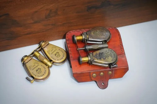 Binocolo vintage ottone con - in,