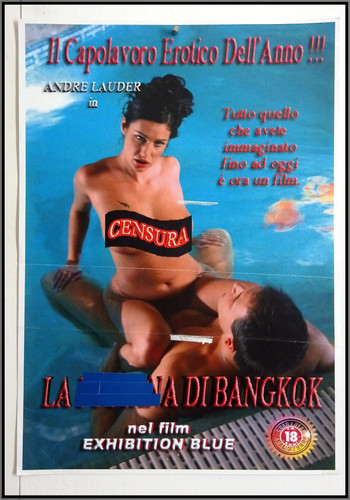 Locandina erotica xxx 31x45 - xxx, cm.31x45