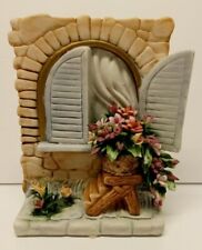 Statuina vintage in porcellana Fabar Capodimonte con fiori Made in ITALY