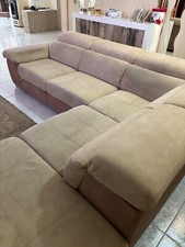 divano angolare moderno con penisola contenitore, anche letto