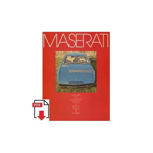 Brochure maserati khamsin 1975 - maserati,