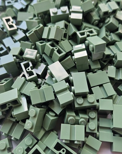 Lego 1x2 con canale - -, verde
