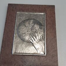 CASSINARI BRUNO ARTISTA MINIATURA BASSORILIEVO SU LASTRA DI SENESI ACQUA ANNI 70