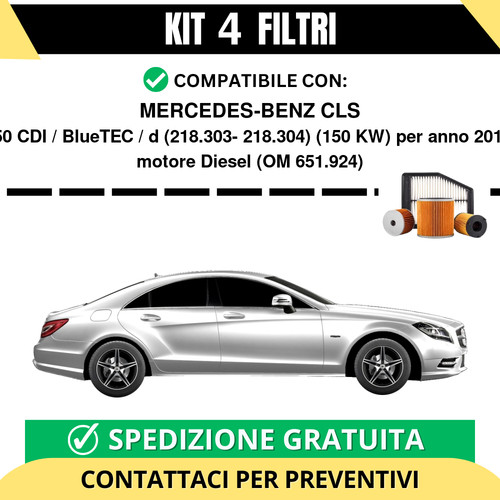 Kit filtri tagliando - kit, 4