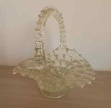 Cestino Portafrutta Portadolci tutto in vetro cristallo anni 50/60