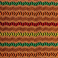 Da 1/2 iarda ondulato rosso