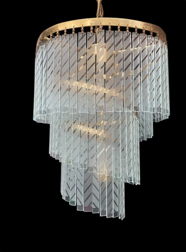 Lampadario spirale con - a,