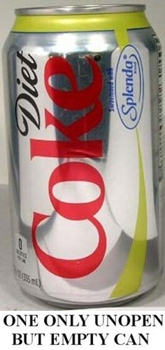 Diet coke coca cola - diet, "splenda"