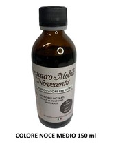 OLIO RESTAURO MOBILI DA INTERNO 150 ml COLORE NOCE MEDIO MARCA NOVECENTO