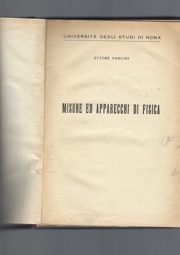 Misure apparecchi fisica - ed, di