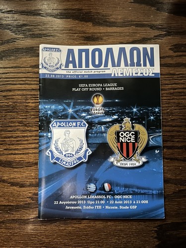 Apollon limassol ogc nice - limassol,
