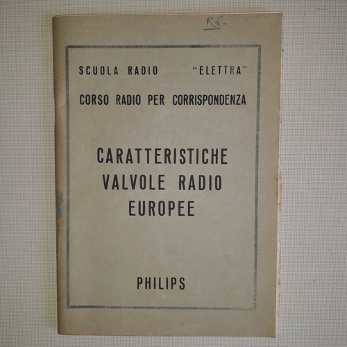 Caratteristiche valvole radio