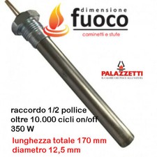 CANDELETTA RESISTENZA STUF PELLET PALAZZETTI CON RACC1/2'' DIAM.12,5-L170 -1030