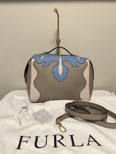 Borsa FURLA fantasia blu/beige tracolla