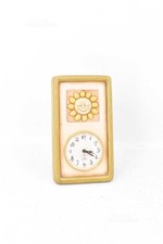 Orologio Da Tavolo Rettangolare Thun 10x18cm Girasole (batteria Non Inclusa)