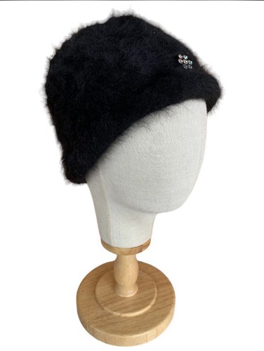 Berretto nero con - , strass