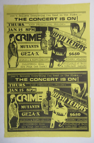 Raro 1981 california - hall", sf